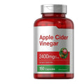 Bottle of 150 apple cider vinegar capsules dietary supplement