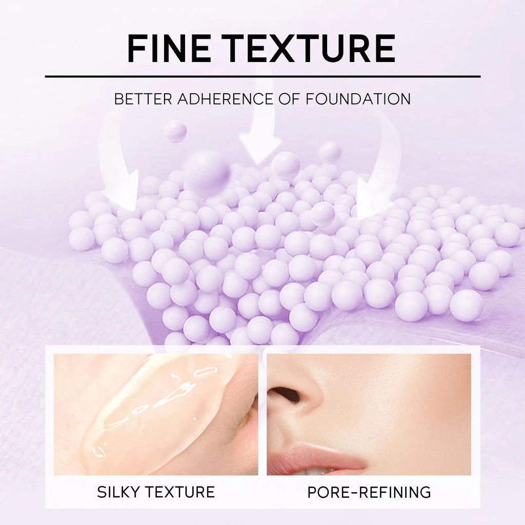 30g moisturising colour-correcting makeup primer in purple, pink and green shades
