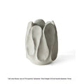 Irregular ceramic art vase in high and low style options for flower arrangements