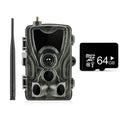 Outdoor waterproof surveillance camera with camouflage finish and 1080p resolution display