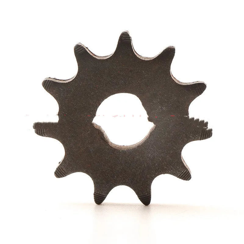 11-tooth cast iron motorcycle gear for 25hT8F chain reduction systems with non-circular appearance