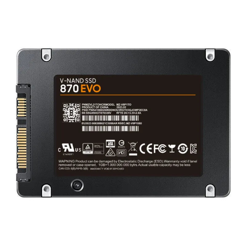 Samsung 870 EVO 2.5-inch internal SATA III solid state drive for PC storage upgrade