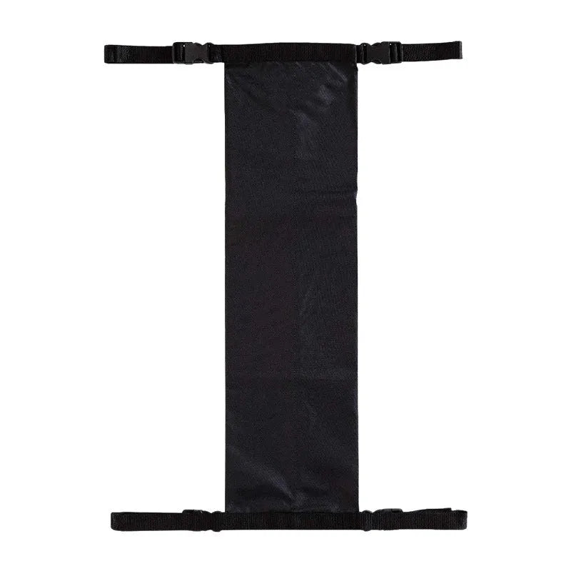 Black cylindrical wheelchair pannier bag for oxygen cylinder transport made from 600D Oxford cloth.