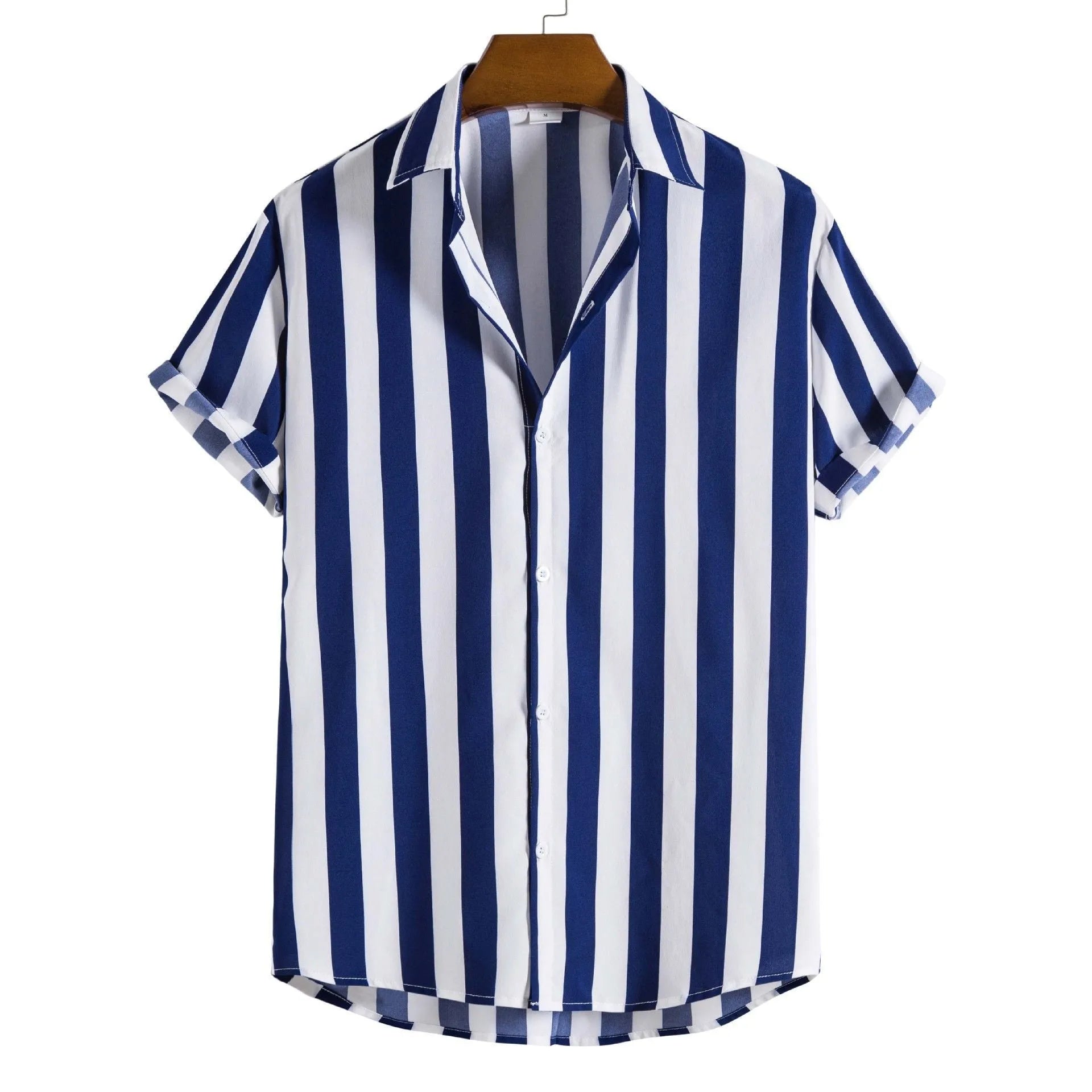 Loose fit printed polo shirt in a cotton blend fabric available in multiple colours and sizes.