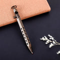 Brass hexagonal bolt rollerball pen with six-sided barrel and 0.5mm writing tip