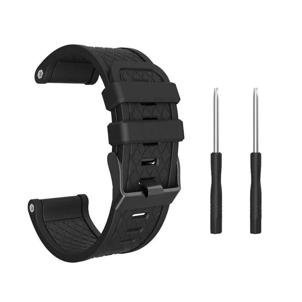 26mm silicone watch strap for Jiaming watches in multiple colour options showing sport style