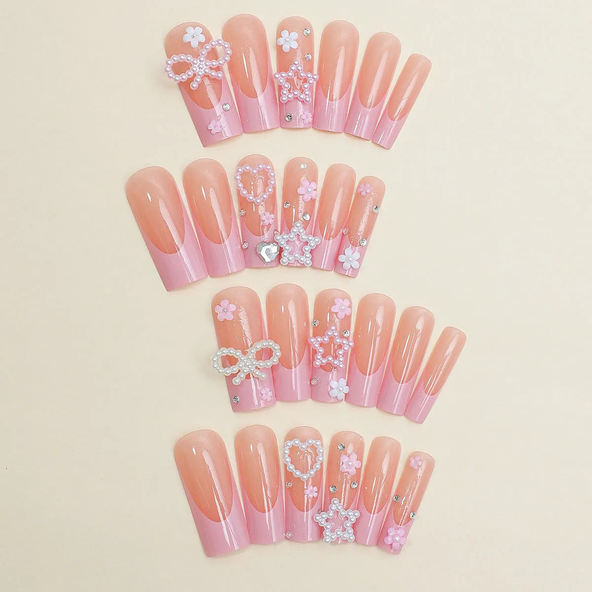French spot drill bow wear nails in XB-70-48 colour with plastic armour suit packaging
