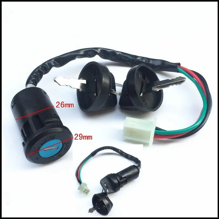 Waterproof electric door lock with plastic housing for automotive security systems