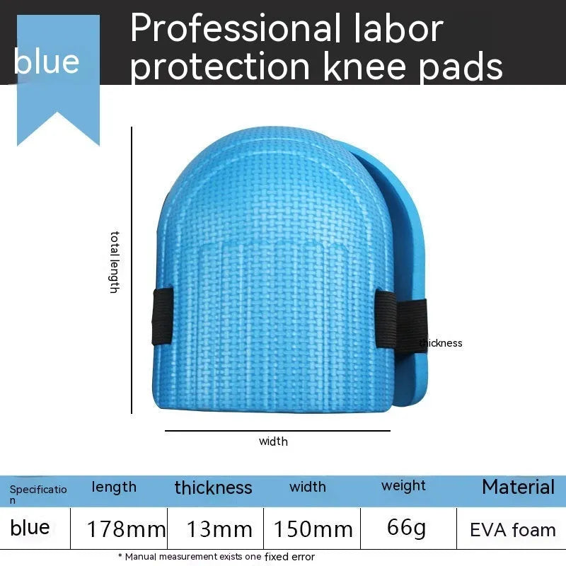 EVA foam kneepads in black blue green pink colours with 11mm thickness for kneeling protection