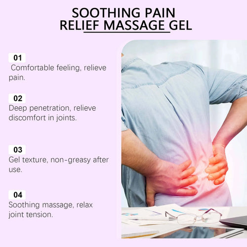 100g tub of cooling body massage gel for joint, knee, and elbow care.