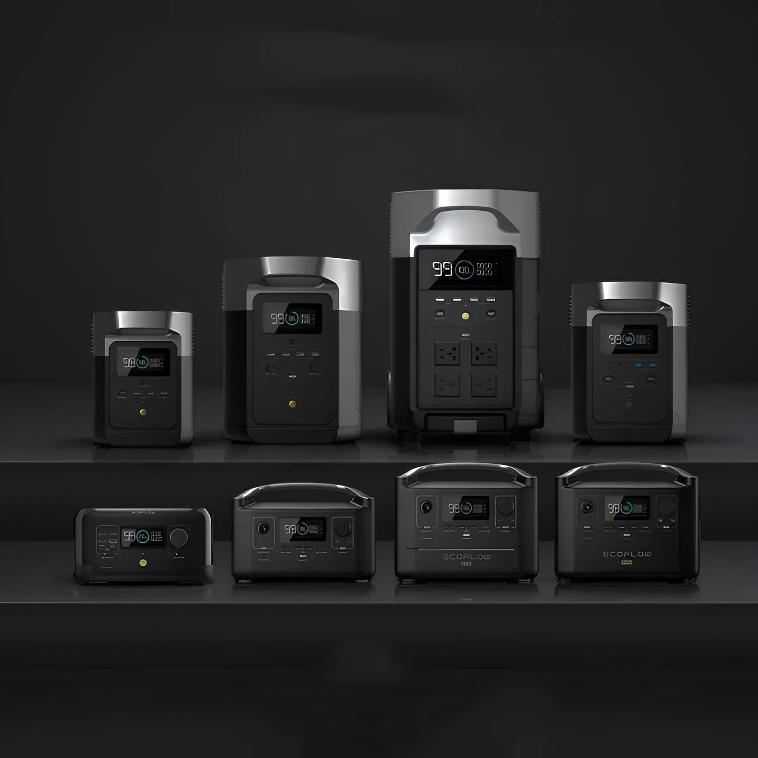 RIVER Pro 720Wh portable power station with multiple charging ports on a wooden table.