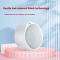 A 2-in-1 plastic nano glass epilator and dead skin remover foot grinder device.