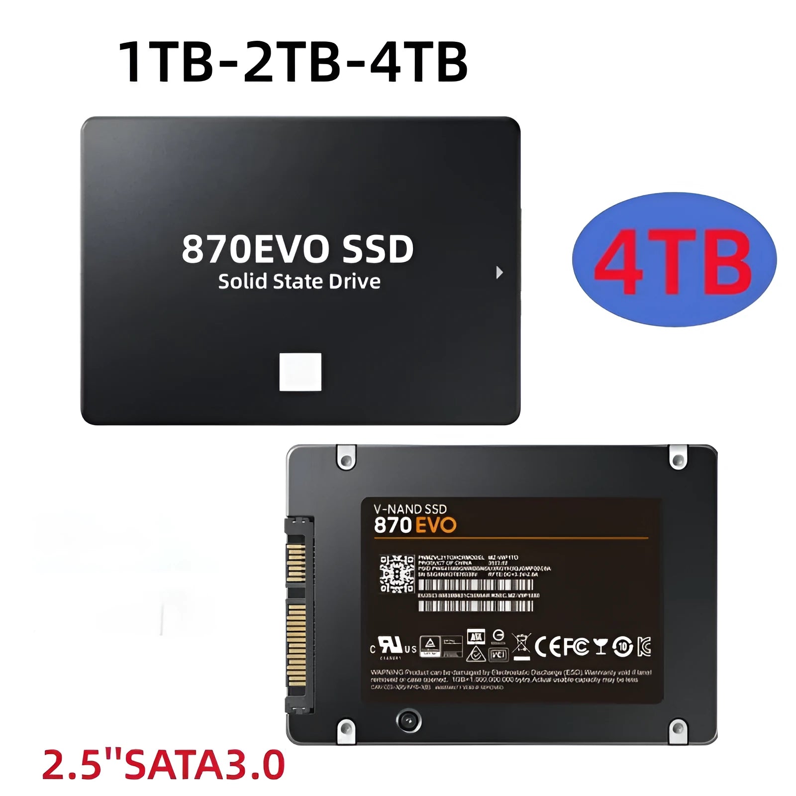 Samsung 870 EVO 2.5-inch internal SATA III solid state drive for PC storage upgrade