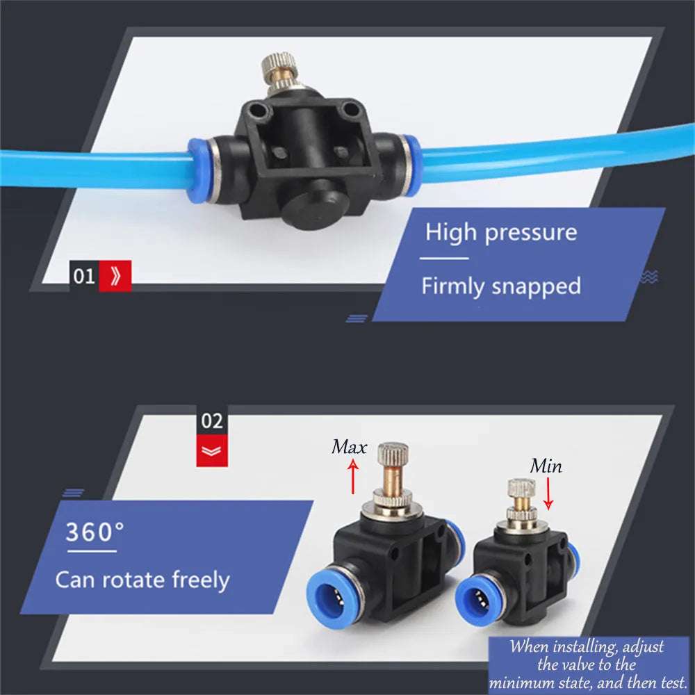 Turbo car explosive eye doll blow-off valve decoration kit with copper tube and pressure valve