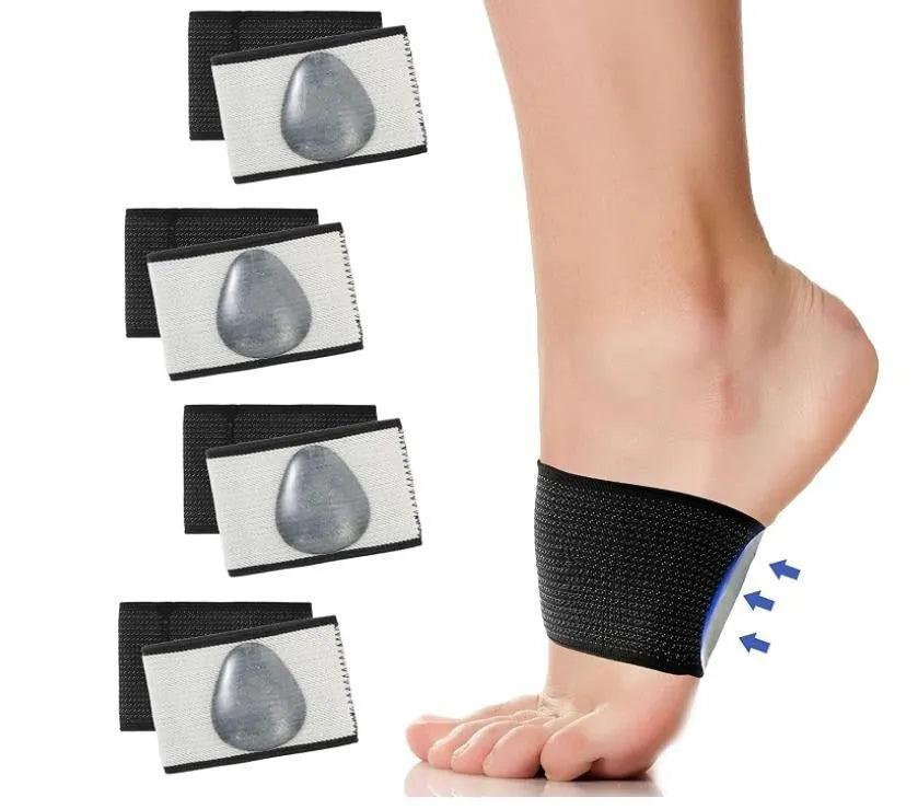 PU elastic foot support bandage with heart-shaped pad for arch support