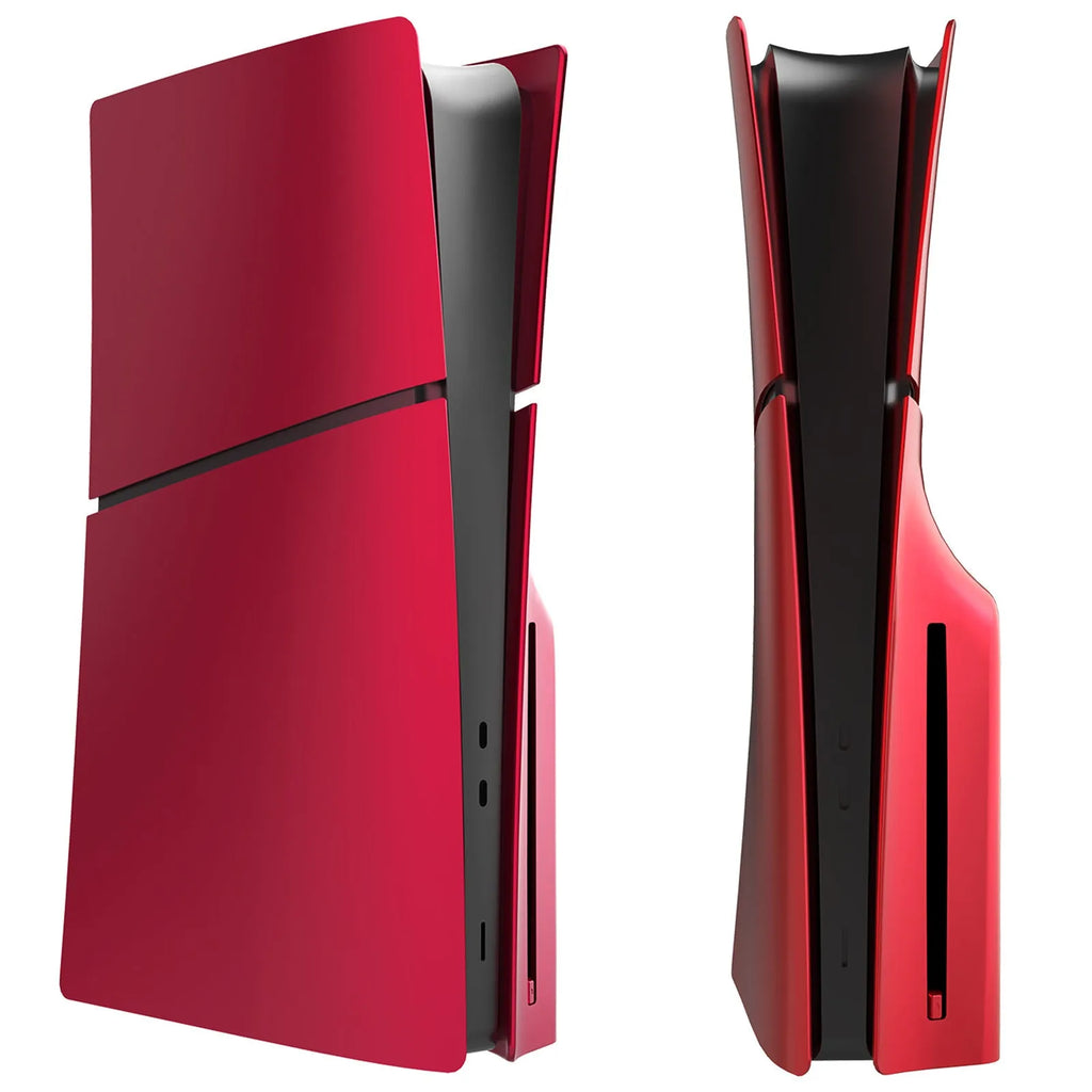 PS5 Slim ABS protective shell replacement kit showing colour options for Digital and Optical Drive models.