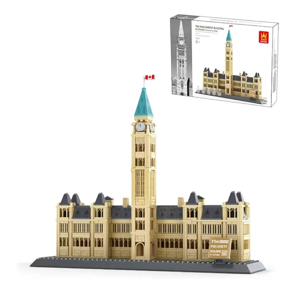 Wange small particle building blocks set with over 800 pieces for world landmark model construction