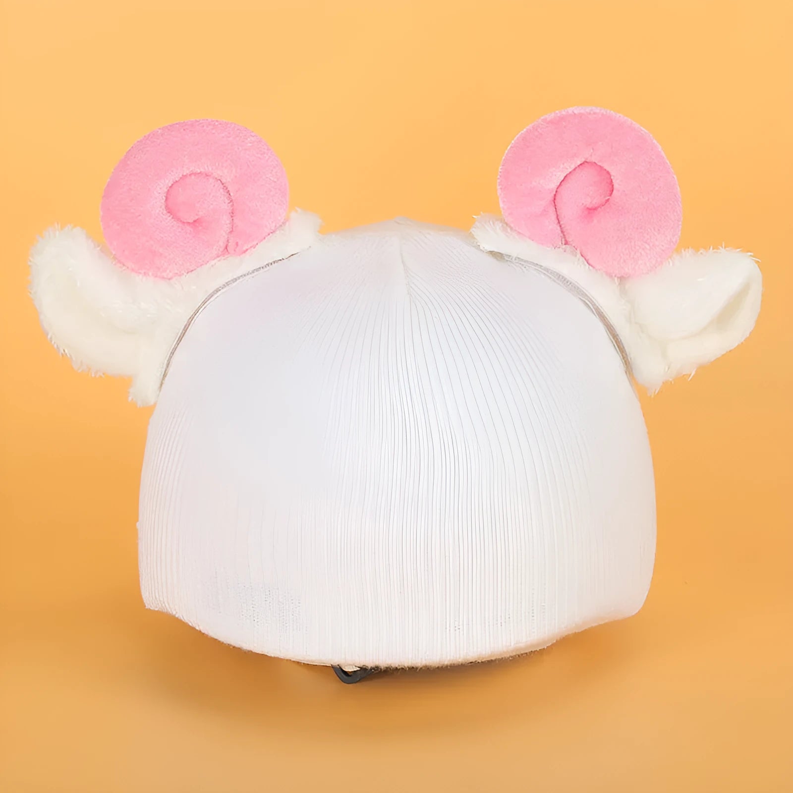 Cartoon plush fabric helmet cover set in size M decorative accessory