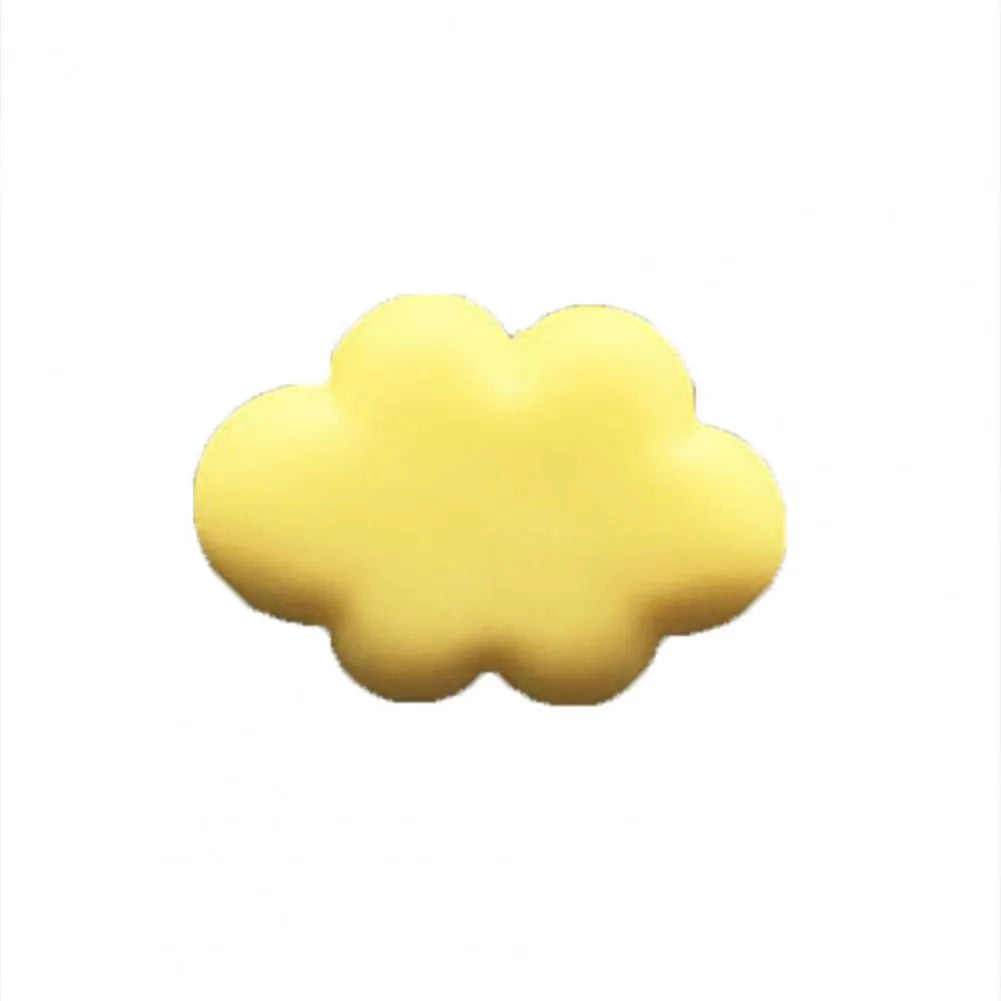Baiyun cartoon car fragrance clip in resin, shown in various colours for air vent mounting.