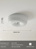 Cream coloured American style bedroom ceiling light with a three-colour lighting system.