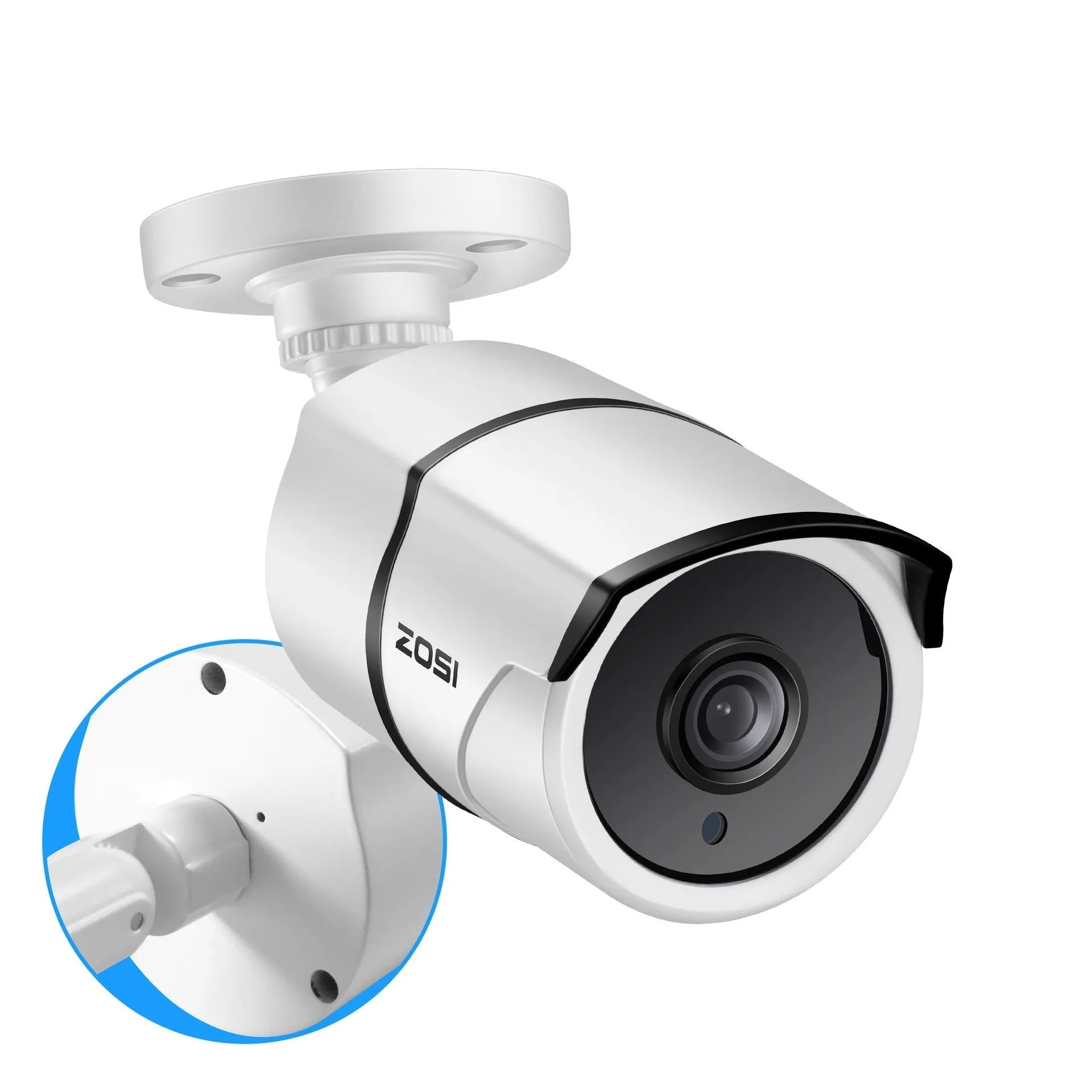 ZOSI Zhou Shi 4-camera POE security system with network video recorder for outdoor monitoring