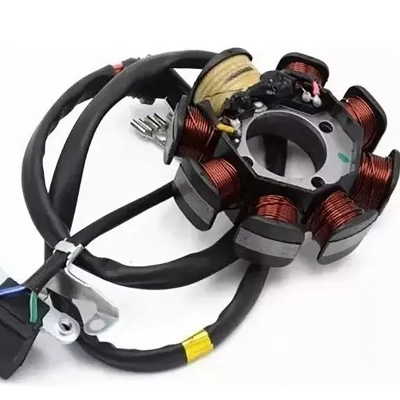 Black stator coil for single cylinder motorcycle magnetic motors model K079-1019