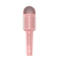 Wireless Bluetooth karaoke microphone in pink, blue, or green colours with USB connection
