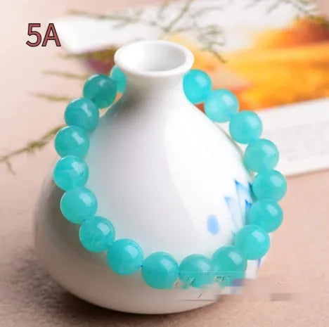 Grade 7A Amazonite natural scattered beads in various sizes with polishing treatment