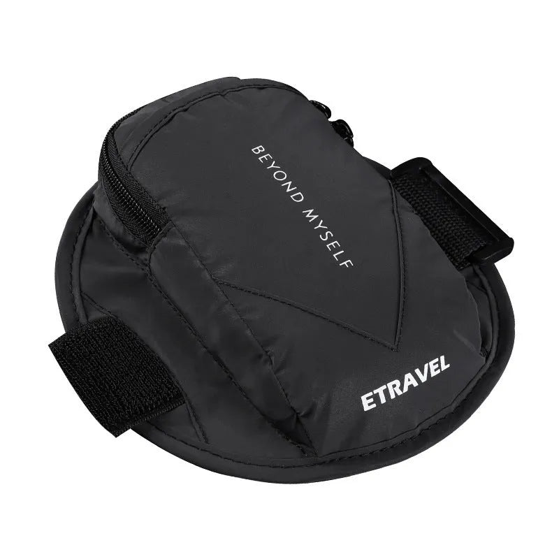 Reflective running arm bag with 7-inch capacity for outdoor sports