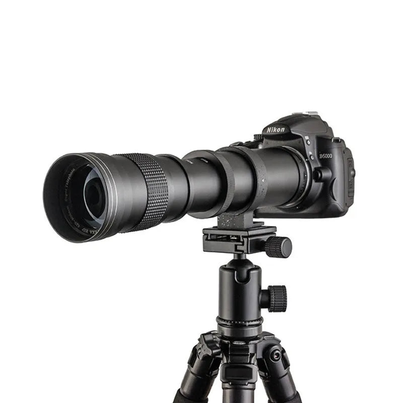 420-800mm telephoto zoom camera lens adapter with T-port connector ring