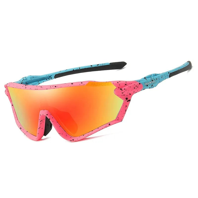 UV400 bicycle windproof goggles with full rim PC frame in DL frame colour option