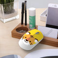 Compact blue rabbit cartoon wireless optical mouse for laptop with USB receiver.