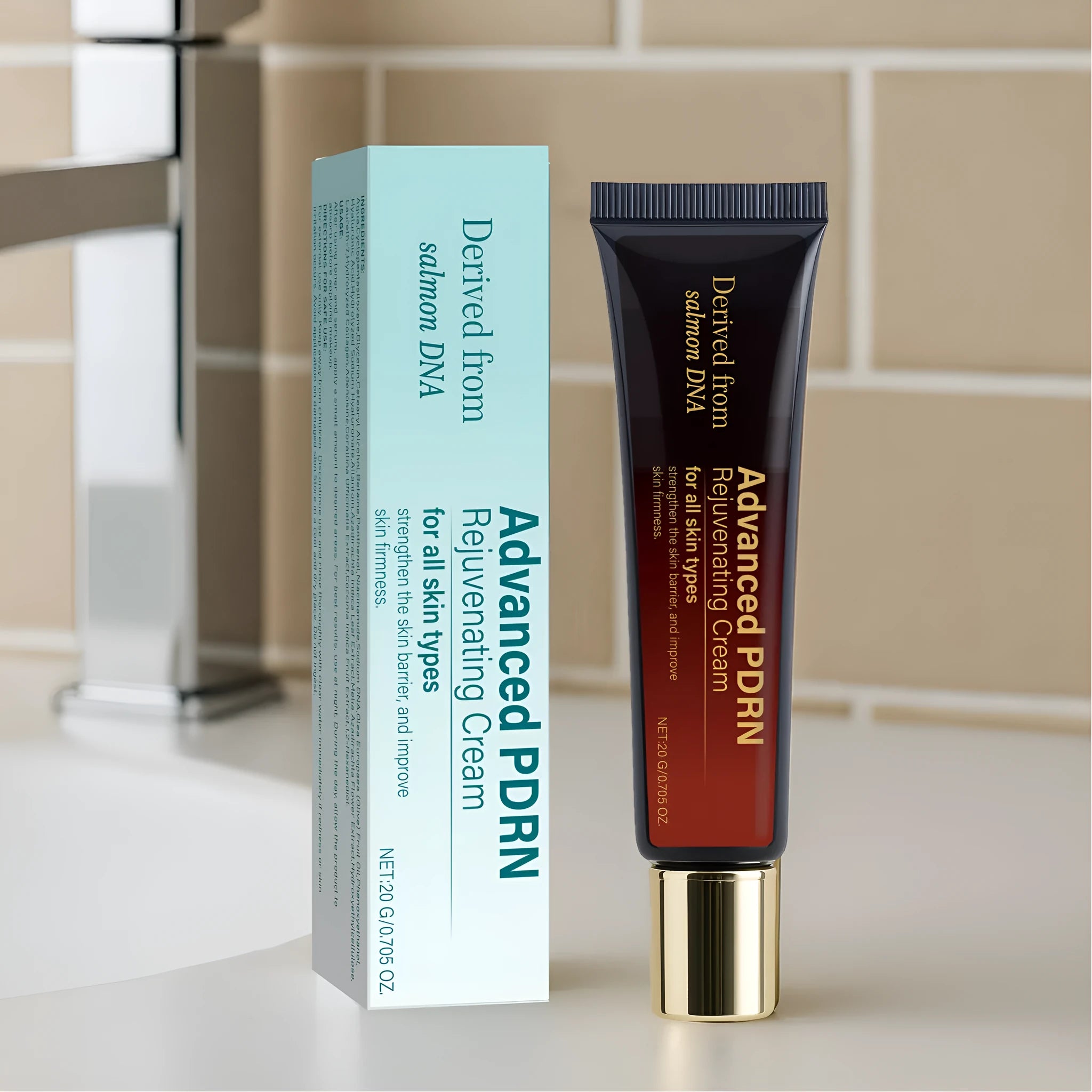 20ml skin-activating cream tube with hydrating, firming, and wrinkle care properties