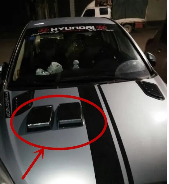 ABS plastic decorative car vent trim in black, silver, and white colour options