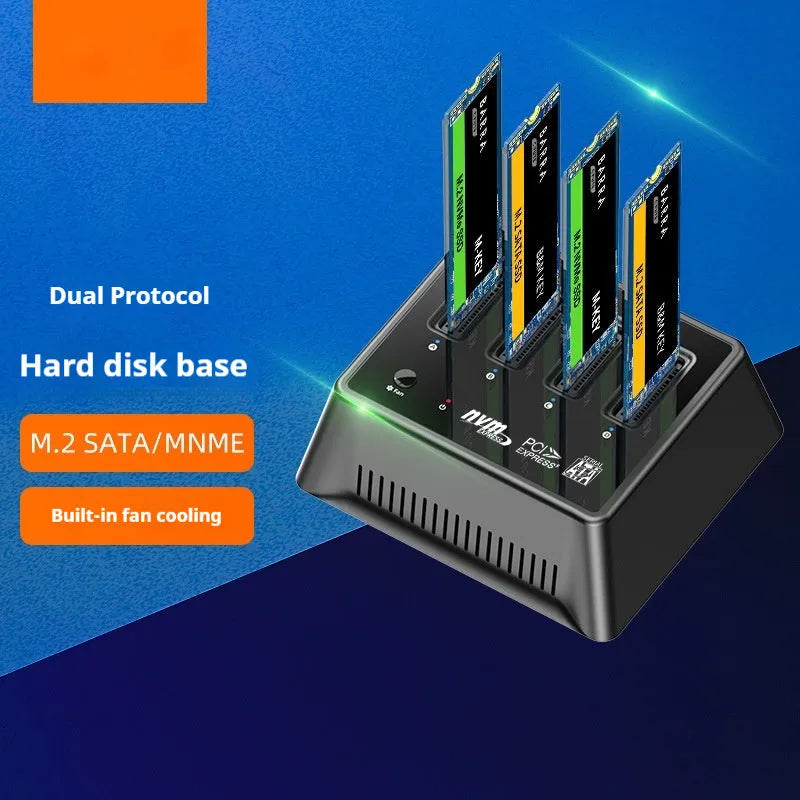 Aluminium alloy M2 dual protocol SSD base with 90x78x34mm dimensions