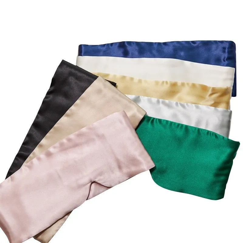 Mulberry silk sleep eye mask in multiple colours for light blocking