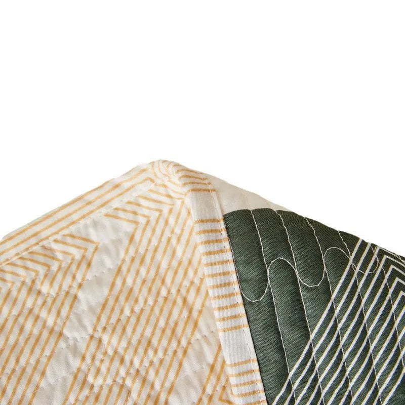 Cotton printed bed sheet set for 2.2 metre beds in modern simplicity style with reactive dyed patterns
