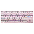 Pink MOA Height Full Five-sided Sublimation Key Caps with cartoon artwork on all surfaces for mechanical keyboards