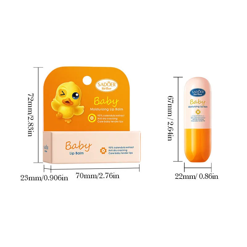 Anti-chapped moisturising lipstick stick in its packaging, showing variant net content options.