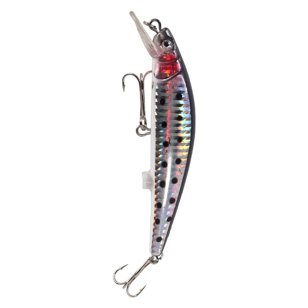 Floating Mino electric USB bait lamp fishing lure with LED lights for night fishing
