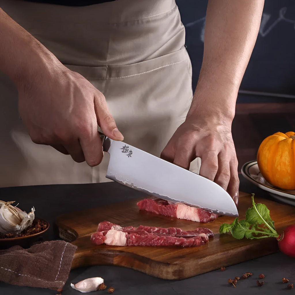 Sanhe Steel AUS-10 8-inch Japanese-style butcher knife with stainless steel blade