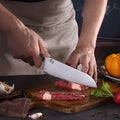 Sanhe Steel AUS-10 8-inch Japanese-style butcher knife with stainless steel blade
