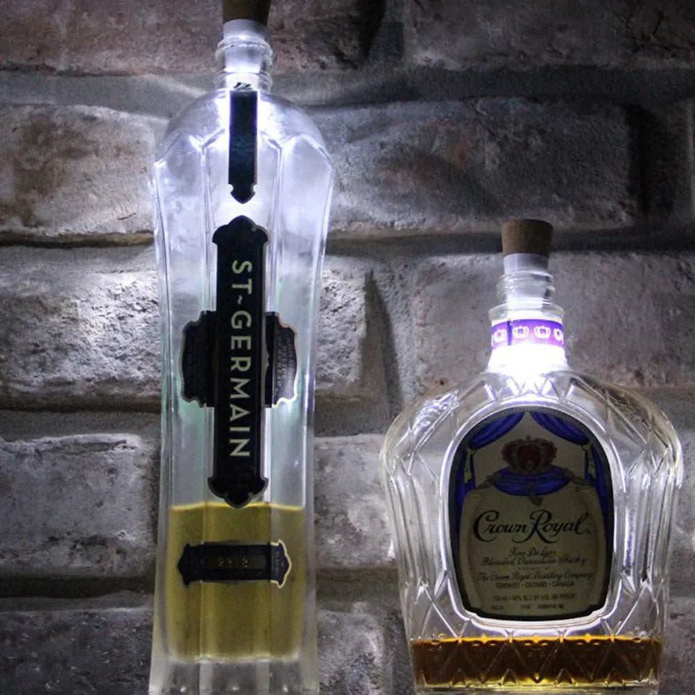 LED rechargeable luminous bottle cap cork light with plastic shell for holiday decoration.