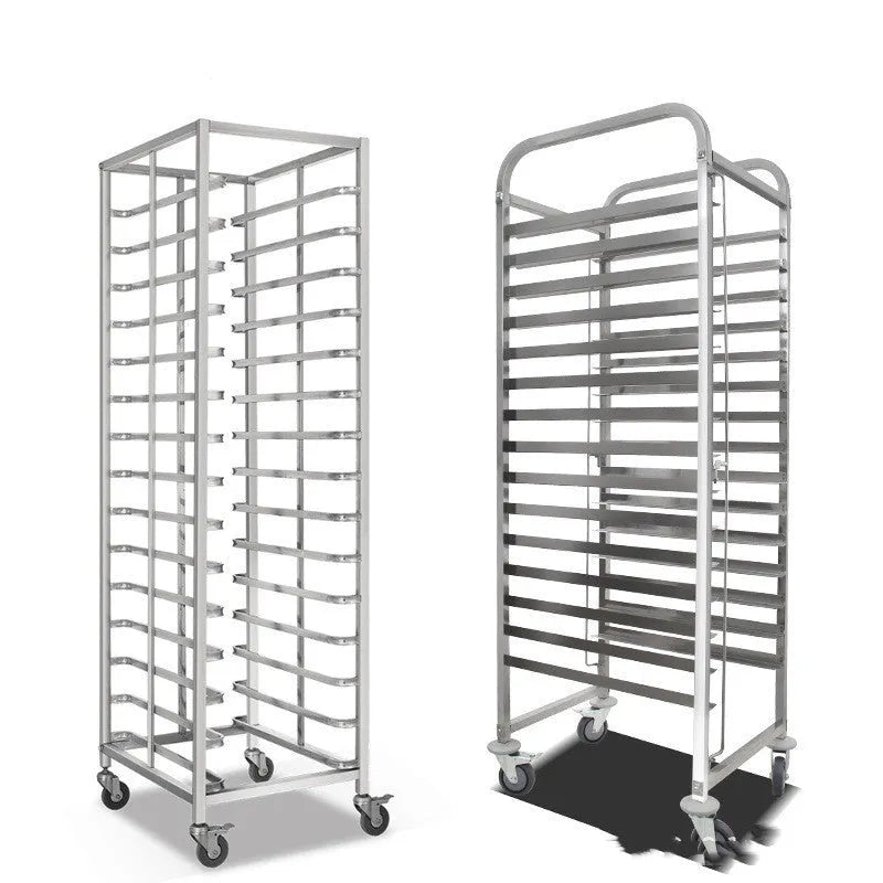 Stainless steel 6-layer cake bread tray rack with lock feature