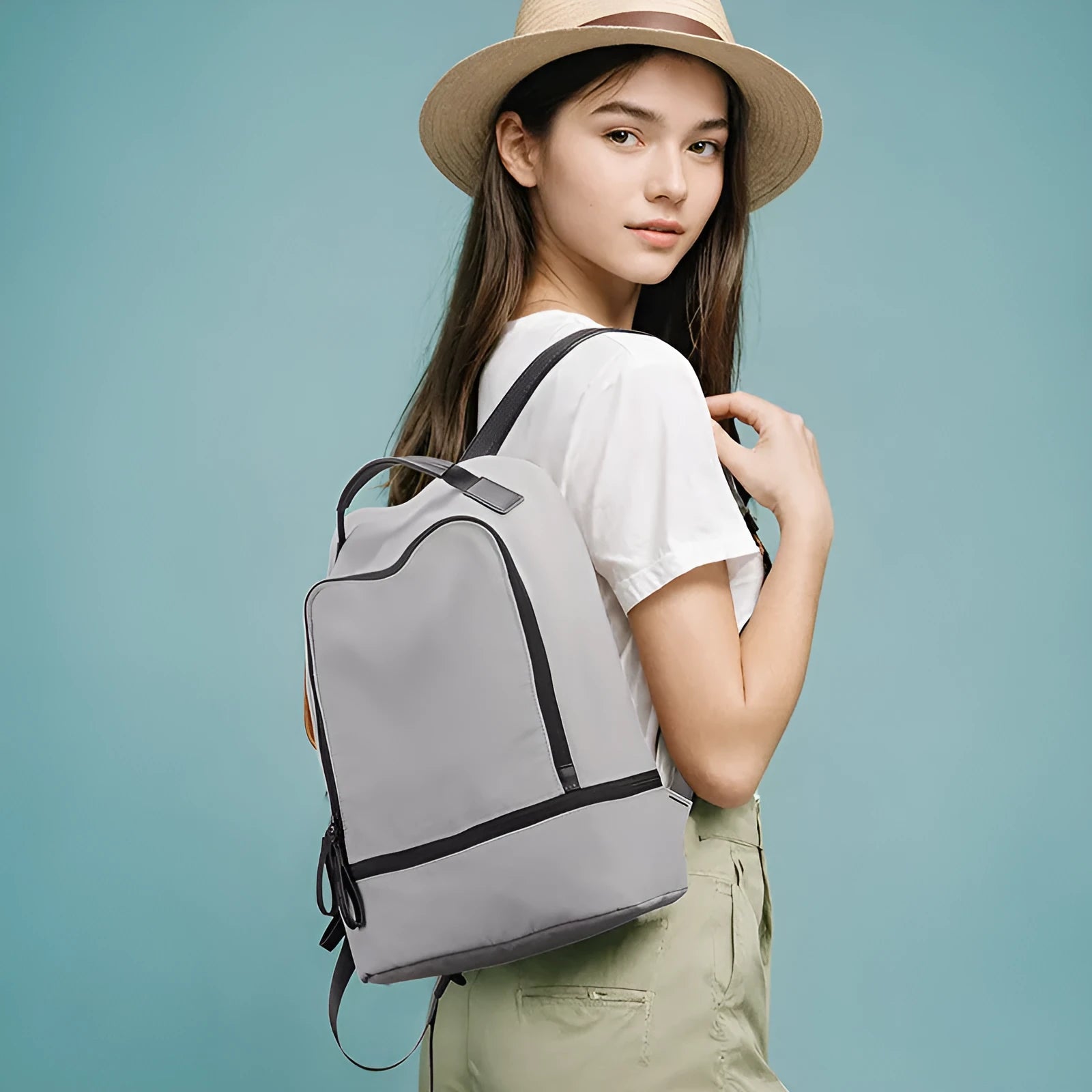 Marco Leideng ultra-light Oxford cloth leisure backpack in blue black colour with below 20L capacity