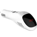 White car USB charger and negative ion air purifier with compact dimensions