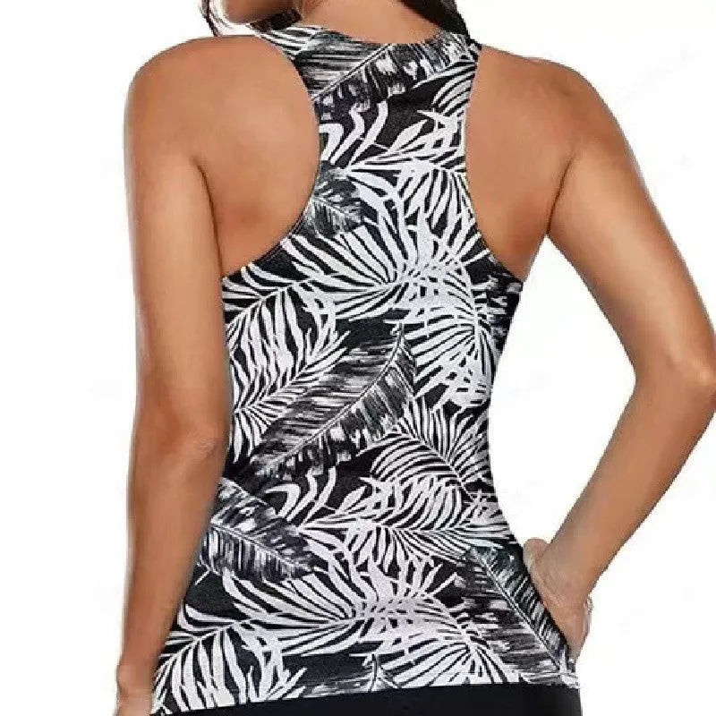 Women's split bow bikini swimsuit in a two-piece design with a sexy pattern.
