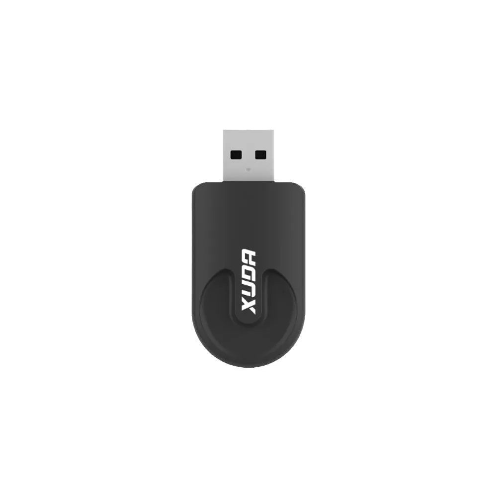 Black mini CarPlay USB wireless adapter measuring 26x55x13mm for vehicle connectivity