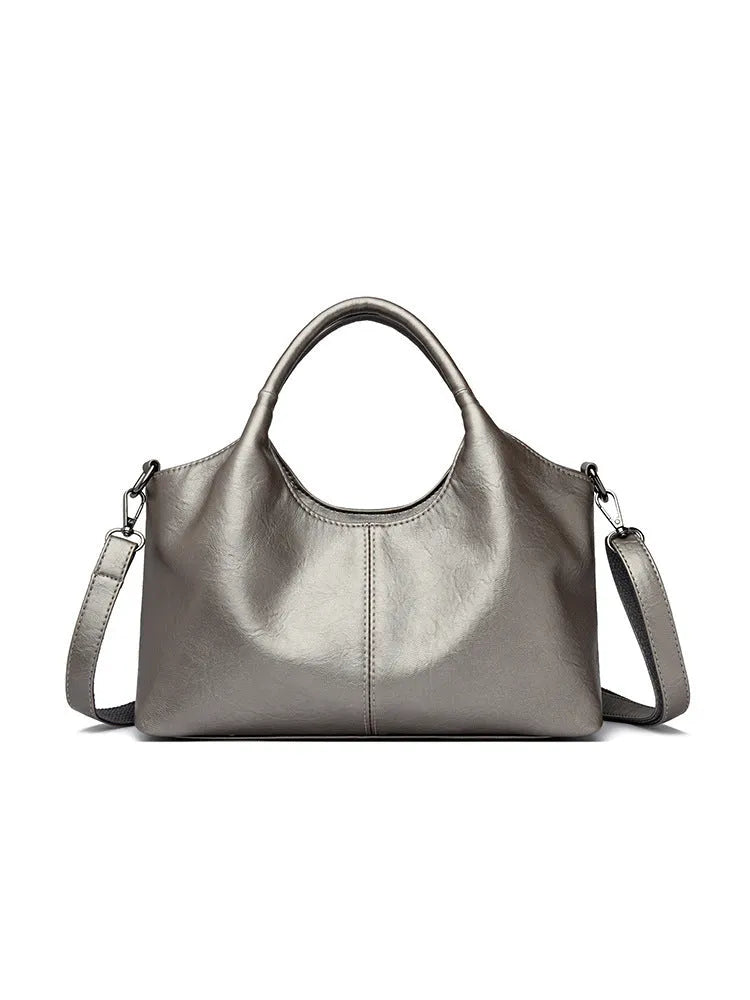 Genuine leather women's cross-body bag in available colours with adjustable shoulder strap