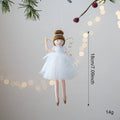Pink and white ballet angel plush doll pendant with modern simplicity design